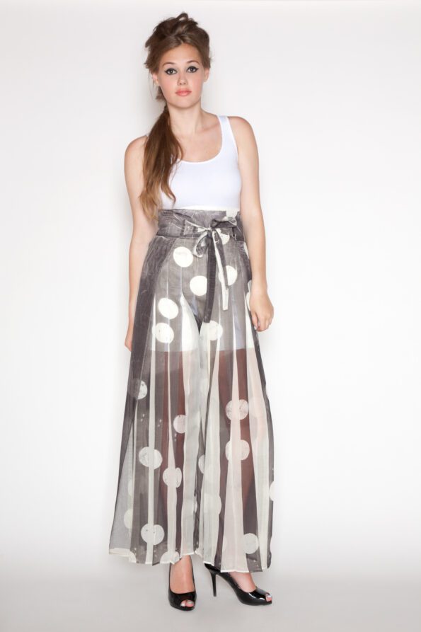 Dot Piano Pant white