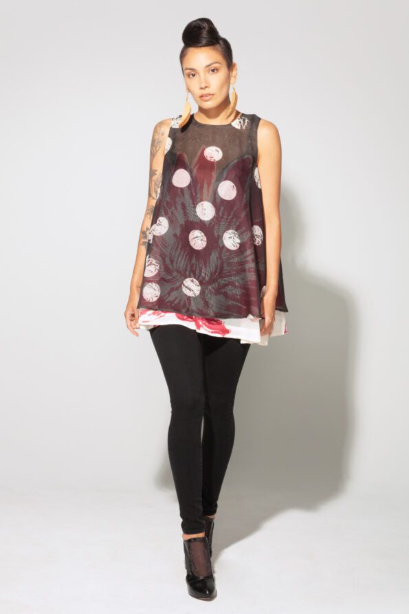 Lotus Dress Hopscotch front