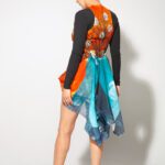 Tree Bustle Dress coal and Heart front