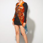 Tree Bustle Dress coal and Heart front