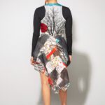 Tree Bustle Dress coal and Heart front