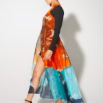 Tree Bustle Dress coal and Heart front
