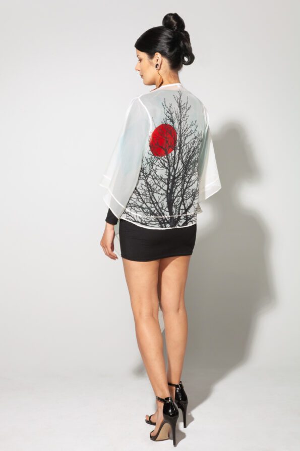 Tree kimono jade back
